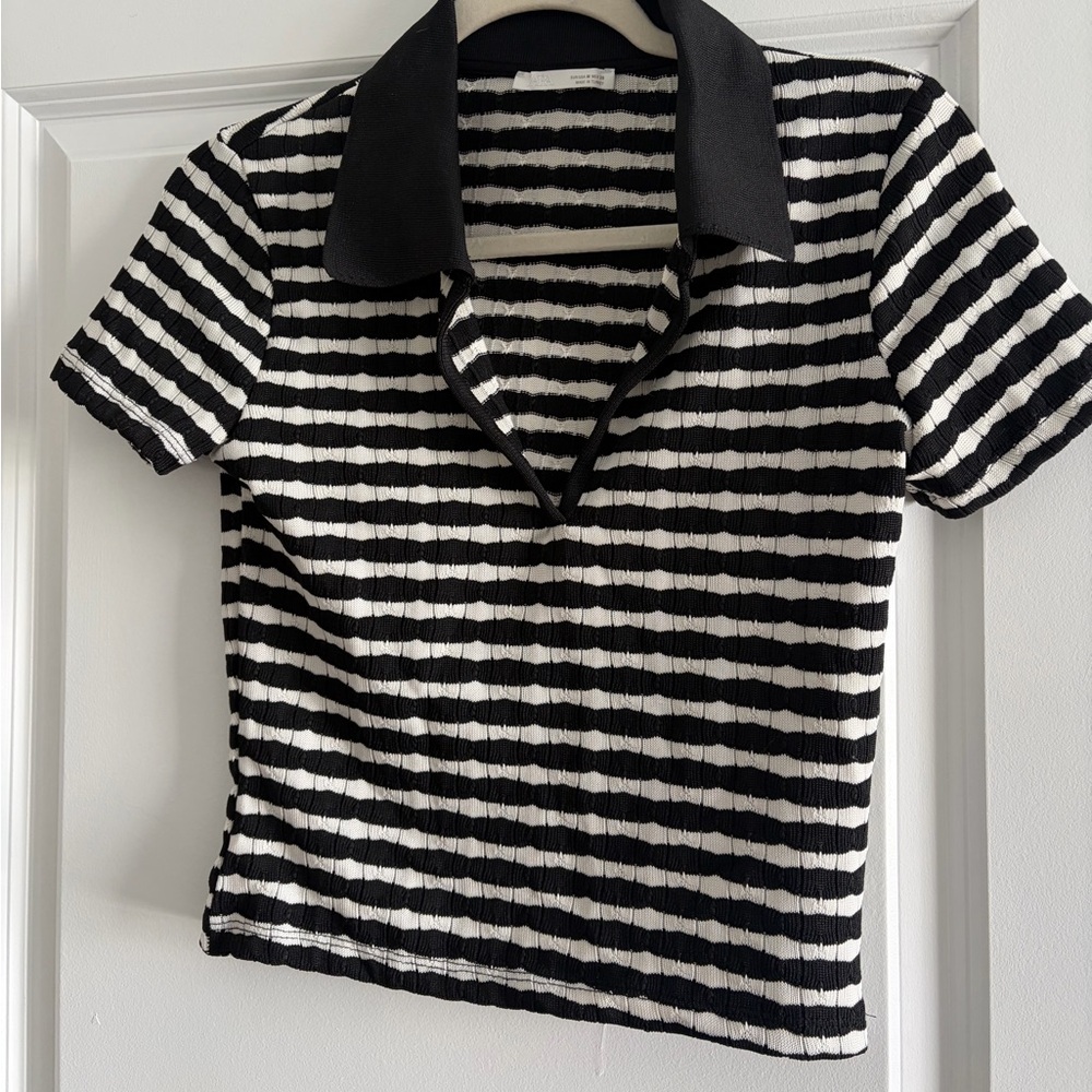 Zara Collared Knit Crop